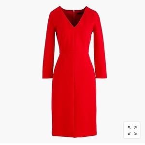 J Crew long sleeve sheath dress in stretch ponte!